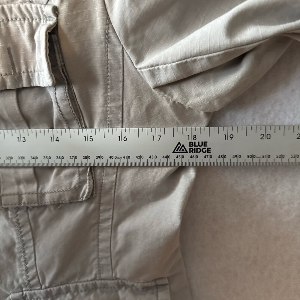 Eddie Bauer Button Front Shirt Jacket Women’s Petite Size M 100% Cotton Snaps - Picture 8 of 9